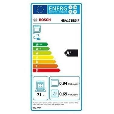 Fyra inbyggda - BOSCH - HBA171BS4F - 71L - Pyrolys - AutoPilot10