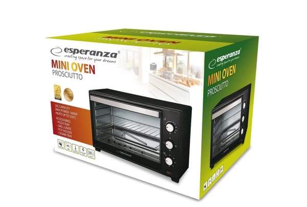 Esperanza EKO008 Miniugn 20 l 1600 W Svart