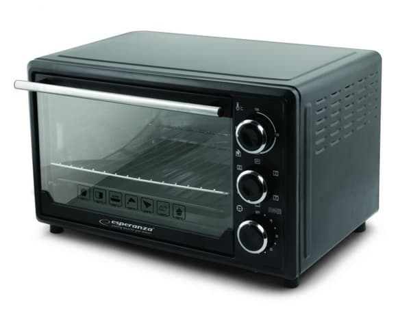 Esperanza EKO006 Miniuuni kiertoilma- ja sylkellä 25 l 1600W Musta