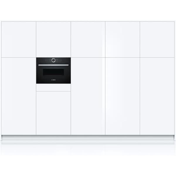Inbyggd kombinerad mikrovågsugn BOSCH CMG633BB1 SER8 - 45x59x55 cm - Svart