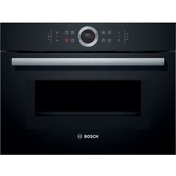 Inbyggd kombinerad mikrovågsugn BOSCH CMG633BB1 SER8 - 45x59x55 cm - Svart Svart