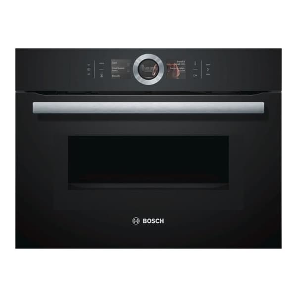 Bosch Serie 8 CMG676BB1 Kombinationsugn för inbyggnad nisch bredd: 56 cm djup: 55 cm höjd: 45 cm med system…