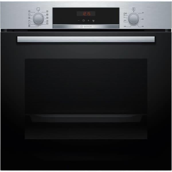 Pyrolyyttinen uuni BOSCH HBA574ES3 71 L 3600 W musta, Ruostumaton teräs