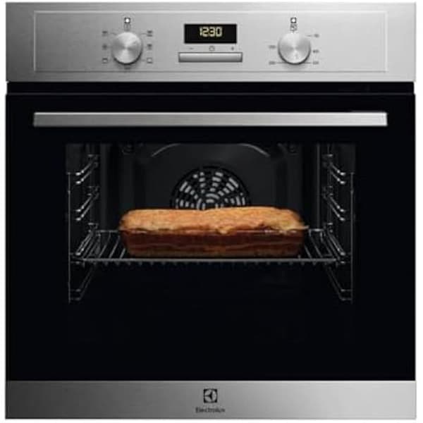Electrolux ugn - EOH3H00BX - Rostfritt stål - 65L - 60cm - AquaClean Svart, Rostfritt stål