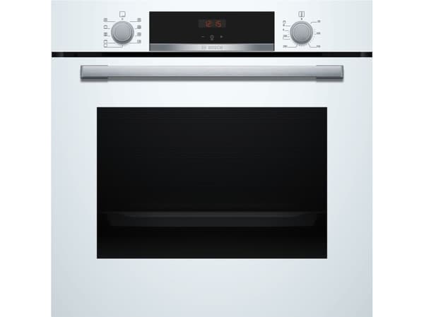 Bosch Serie | 4 HBA534BW3 - Ovn - innebygd - fordypning - bredde: 56 cm - dybde: 55 cm - høyde: 58.5 cm - med selvrens - Klasse A+ - hvit