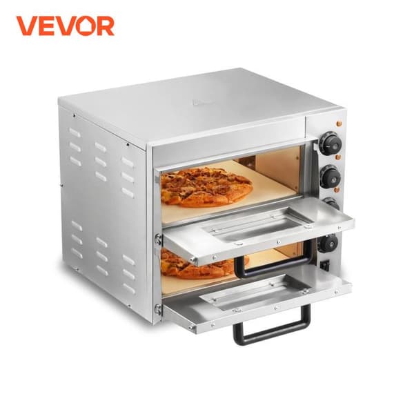 Elektrisk Pizzovn, Justerbar Temperaturkontrol, Alsidige Madlavningsmuligheder, Holdbart Rustfrit Stål