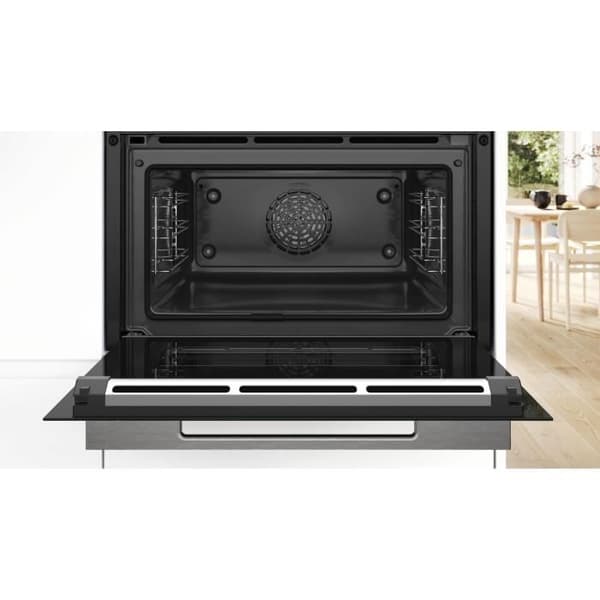 Softclose Pyrolys multifunktionsugn - BOSCH SER8 CBG7741B1 Svart - Ugnsvolym: 47l - 12 tillagningslägen - H455xL594xD548mm