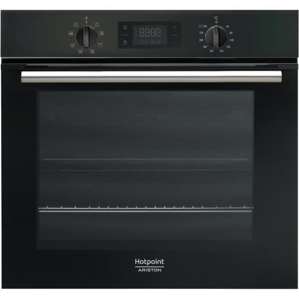 Inbyggd elektrisk ugn Pyrolys Fläktstödd värme HOTPOINT FA2 540 P BL HA - Svart - 66L - Multifunktion