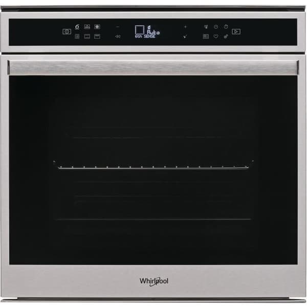 Fyra WHIRLPOOL AKZM9019IX - Pulsvarm luftsugn - 73L - Pyrolys - A+ - Rostfritt stål Svart, Rostfritt stål