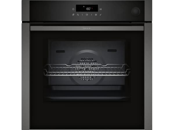 Neff N 50 B6AVJ7AG3, Medium, Elektrisk ovn, 71 l, 3600 W, 71 l, 30 - 275 °C Sort, Grafitt