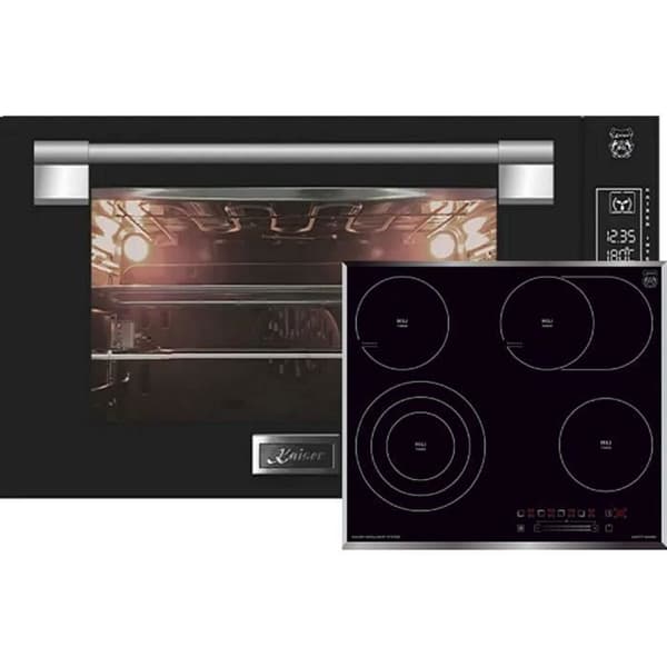 Kaiser EH 9309 +KCT 6715 F, Inbyggnadsugn 90 cm 105L svart glas + keramisk spishäll 60cm