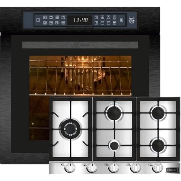 Kaiser EH 6306 RS inbyggnadsugn 79 L + KG 9357 gasolkök 90 cm