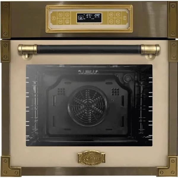 Kaiser FOUR Set EH 6726 ElfAD+KG 9357, Retro inbyggd ugn 80L + gaskokplatta, 90cm