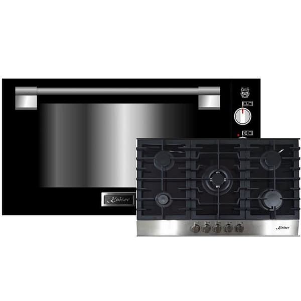 Kaiser EG 9371 Inbyggnadsugn gas 90cm + KCG 9386 Gaskokplatta 86 cm