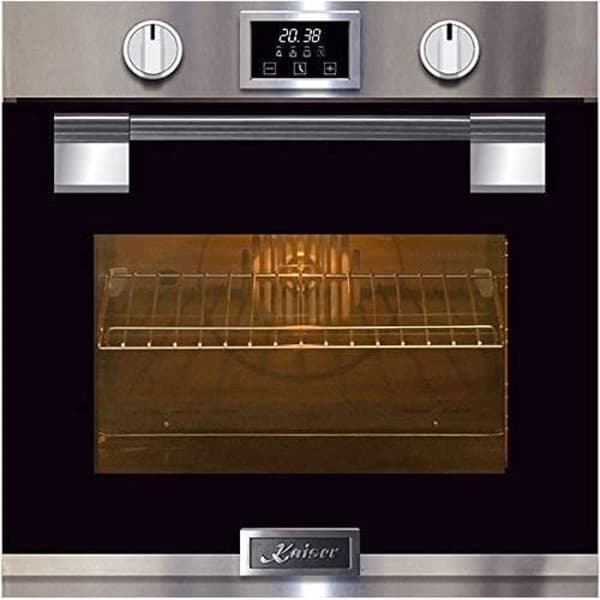 Kaiser 6337 luxe Pyrolyse inbyggd ugn 60 cm, bil, massiv metall, 79 L, glasdörr med mjuk stängning, 11 funktioner