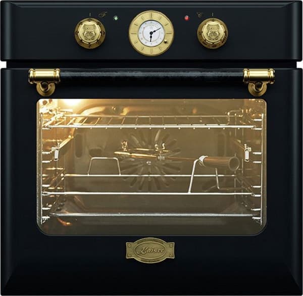 Kaiser Köksapparater Inbyggd ugn "EH 6432 BE...", Retro Inbyggd elektrisk ugn, Fristående, 68 L, spidstekare.