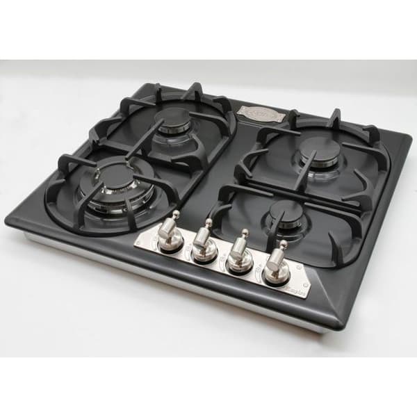 KAISER Ensemble fyra Cuisinière Autonome Elektrisk ugn, 8 funktioner med gasplatta 60 cm EH 6355 Em Sil+KG 6325 Em Sil