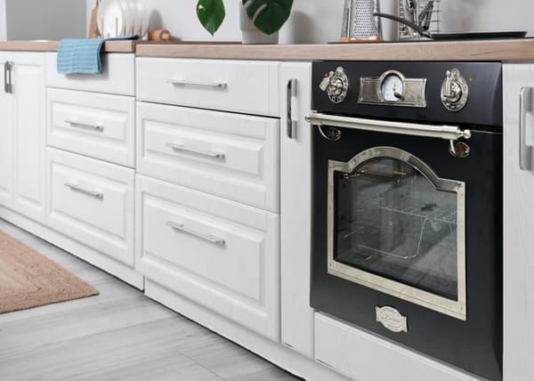 Kaiser Empire EH 6355 Em Sil Four elektrisk inbyggd 60 cm antracit emaljerad med silverdekor 67 liter