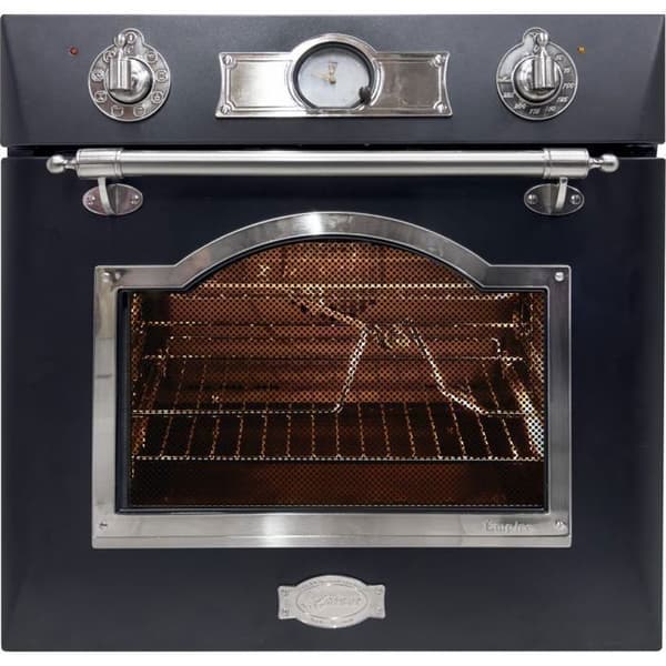 Kaiser Empire EH 6355 Em Sil Four elektrisk inbyggd 60 cm antracit emaljerad med silverdekor 67 liter
