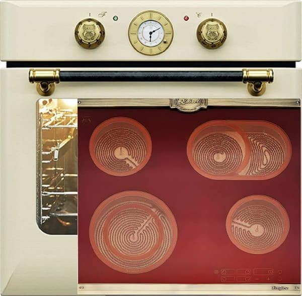 KAISER Ensemble four EH 6432 ElfBE+KCT 6185 RotEm Fyra elektrisk autonom, 8 funktioner med glaskeramisk spishäll 60 cm