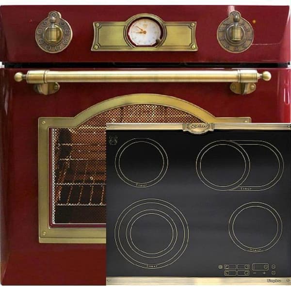 KAISER Ensemble four EH 6355 RotEm+KCT 6185 Em Fyr eldriven Autonom, 8 funktioner med keramisk spishäll 60 cm