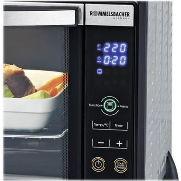 Rommelsbacher BGE 1580-E elektrisk varmluftsugn 30 liter 1580 Watt rostfritt stål