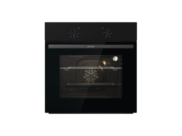 Gorenje Stekeovn | BO6615E01B | 60 L | Elektrisk | EnamelClean | Trykk og trekk-knapper | Høyde 59,5 cm | Bredde 59,5 cm | Rustfritt stål
