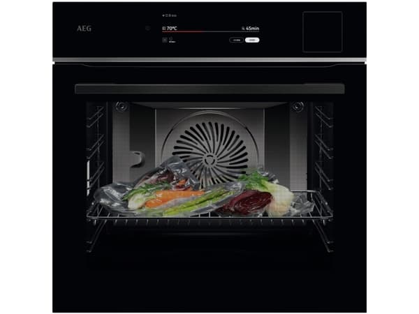 AEG Series 9000 TP9SB831AB, Medium, Elektrisk ovn, 70 l, 3500 W, 70 l, Kombi-damp Sort