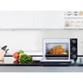 Miniatyrbild 5 av 5: CONTINENTAL EDISON CEMF22B - 22L svart elektrisk miniugn - 1300W - Rotisserie, Naturlig konvektion