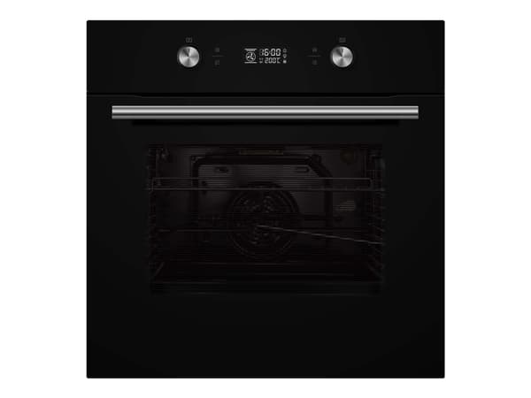 Scandomestic XO 6800 - Ugn - inbyggd - fördjupning - bredd: 56 cm - djup: 56 cm - höjd: 59 cm - med självrengöring - Klass A - svart glas