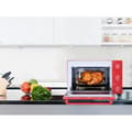 Miniatyrbillede 6 af 6: CONTINENTAL EDISON CEMF35R - 35L rød elektrisk miniovn - 1500W - Rotisserie, naturlig konvektion