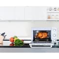 Miniatyrbild 6 av 6: CONTINENTAL EDISON CEMF35W - 35L vit elektrisk miniugn - 1500W - Rotisserie, Naturlig varmluft
