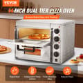 Miniatyrbillede 2 af 4: Elektrisk Pizzovn, Justerbar Temperaturkontrol, Alsidige Madlavningsmuligheder, Holdbart Rustfrit Stål