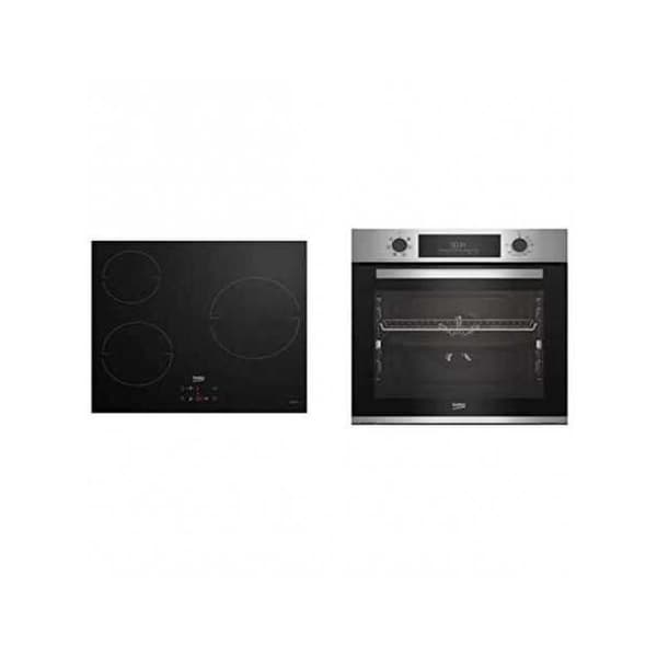 BEKO Ugn och bänkskiva Set - Svart - Digital timer - Touch Control - 6 funktioner