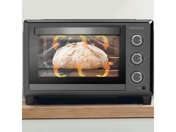 Cecotec 03818, Elektrisk ovn, 26 l, 1500 W, 26 l, 0 - 230 °C, Benkeplate