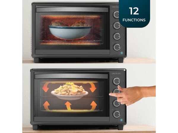Cecotec Bake&Toast 4600 Black Gyro, 46 l, Sort, Frittstående, Rotasjon, 2000 W