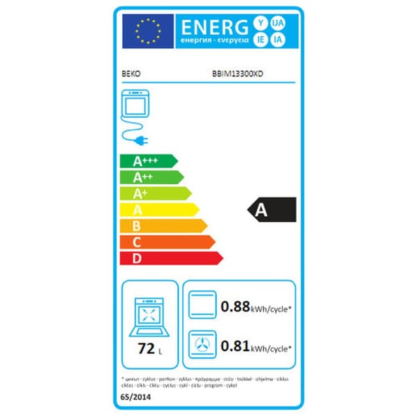 Monikäyttöinen uuni BEKO BBIM13300XD 2500 W 80 L A Musta