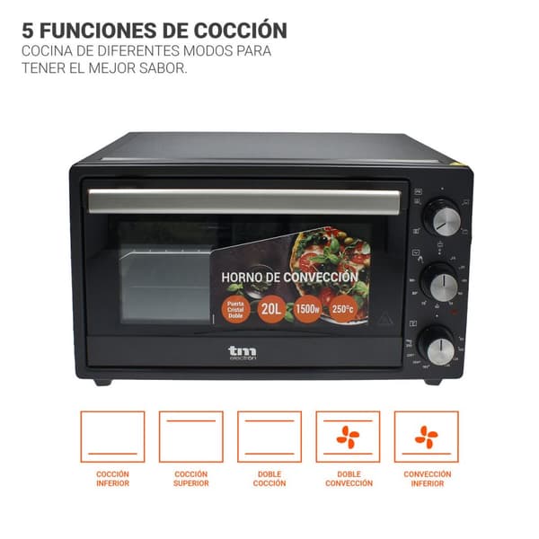 Varmluftsovn TM Electron 20 L 20 L 250ºC