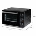 Miniatyrbillede 5 af 6: Elektrisk miniovn DOMO 1300 W 20 L