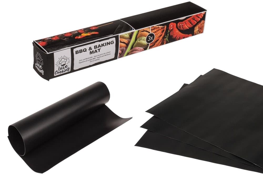 3-Pack Grillmatta - Non-Stick matta till grillen