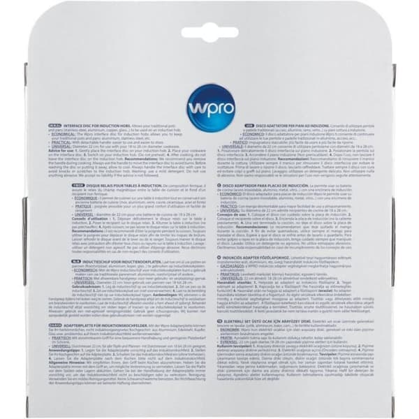 Reläskiva för induktionshäll - WPRO - IDI104 - Diameter 22 cm - Järn