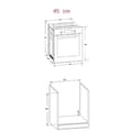 Miniatyrbilde 3 av 3: Simfer | Oven | 4207BERIM | 47 L | Multifunctional | Manual | Pop-up knobs | Height 54.1 cm | Width 45 cm | Stainless steel