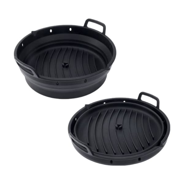 INF 8,5 tommer rund silikonebageform til airfryer