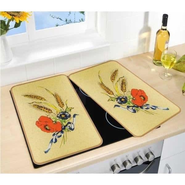 Hällskydd - WENKO - Blåklint - Härdat glas - Set om 2 - 30x52 cm