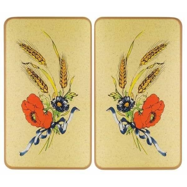 Hällskydd - WENKO - Blåklint - Härdat glas - Set om 2 - 30x52 cm