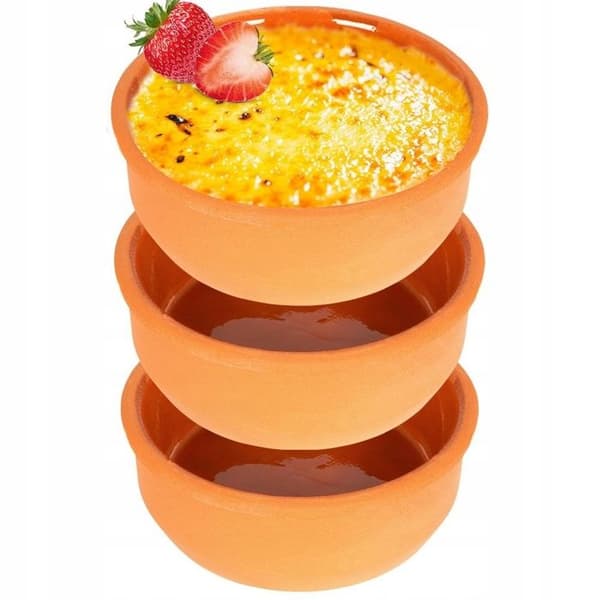 Bakskålar - Ej specificerad - 12cm - 200ml - 3 stycken - Värmebeständig stengods