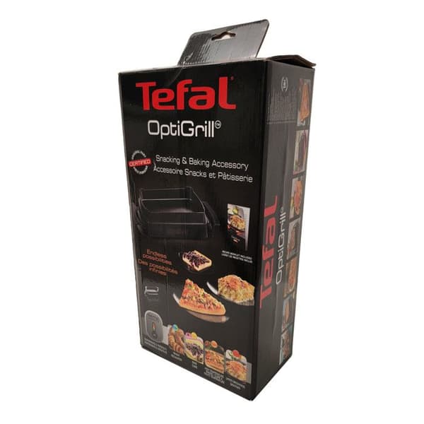 Tefal XA7258. Bredd: 225 mm, Djup: 430 mm, Höjd: 100 mm. Antal: 1 st. Produktfärg: Svart, Stål