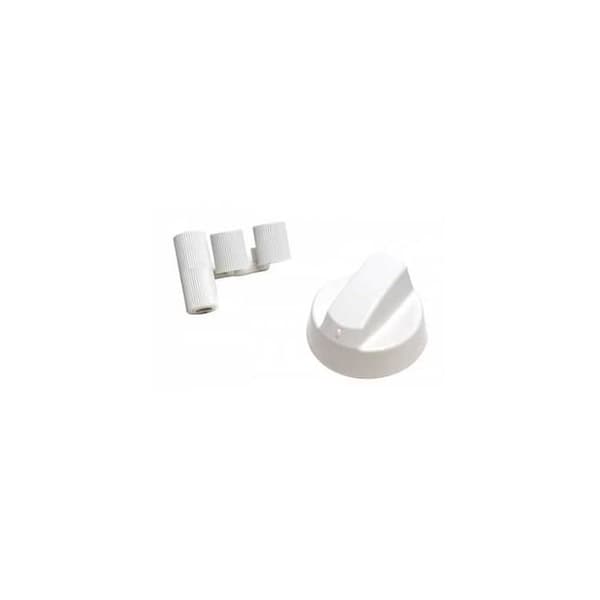 Vitt universal ugnshandtag med adaptrar