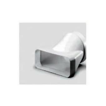 Mynning för platt rör - NOVY - 906406 - 94x227x190 mm - Grå - Designad för fläkt