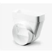 Vinklad adaptrar - NOVY - 906405 - Platt rör - 94x227x205 mm - Vit